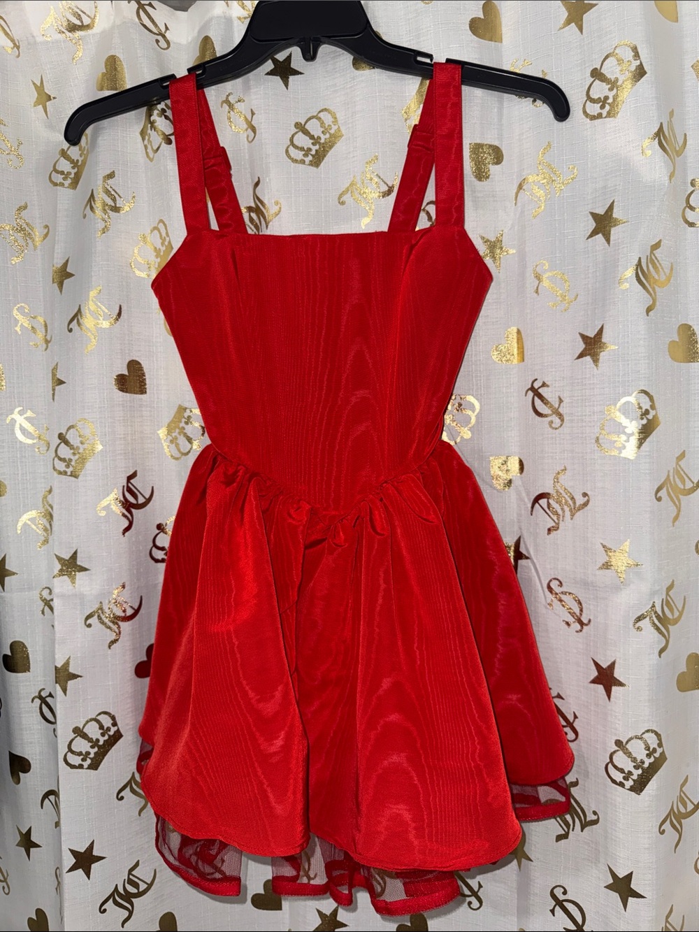 Dolls Kill Sugar Thrillz Red Square-Neck Dress